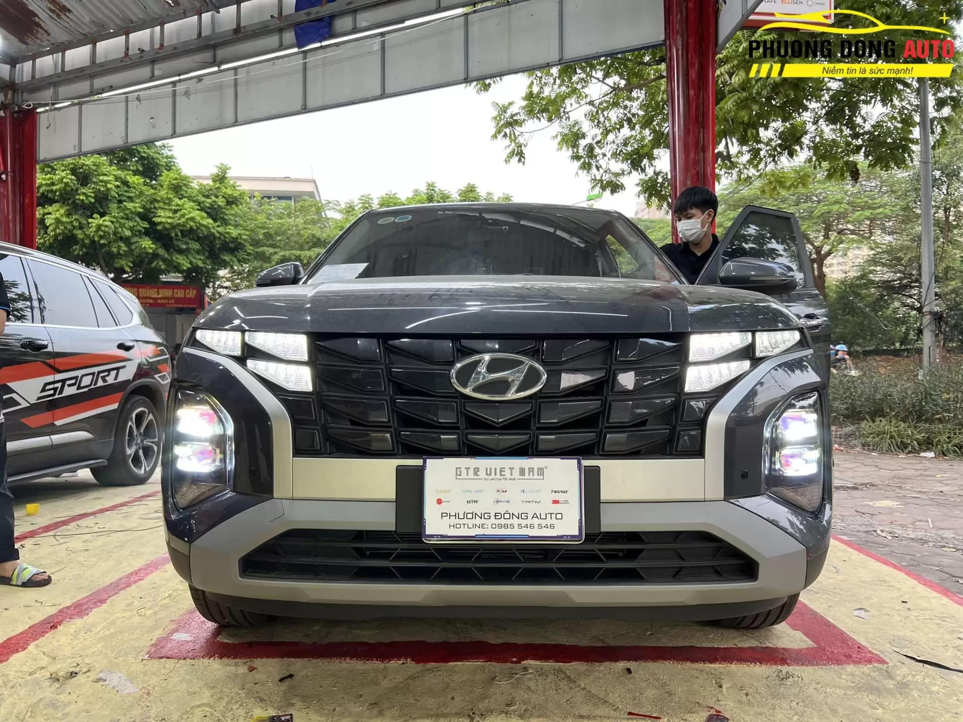 Hyundai Creta lắp vua Bi Led V30 Ultra